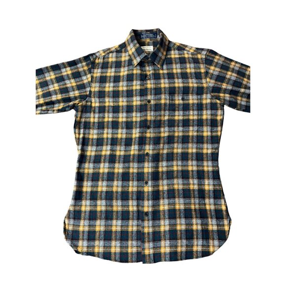 Vintage Allyn St George Mens M Plaid Wool Blend Shacket Shirt Made in Korea - Picture 10 of 12